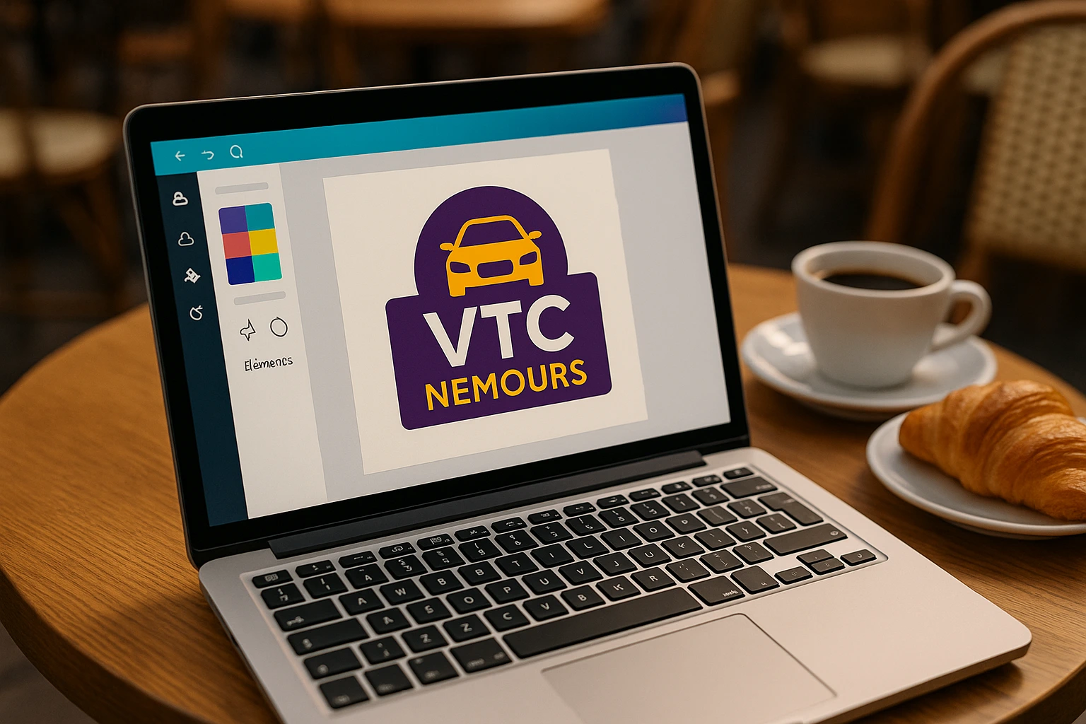 un chauffeur vtc qui créer son logo gratuitement