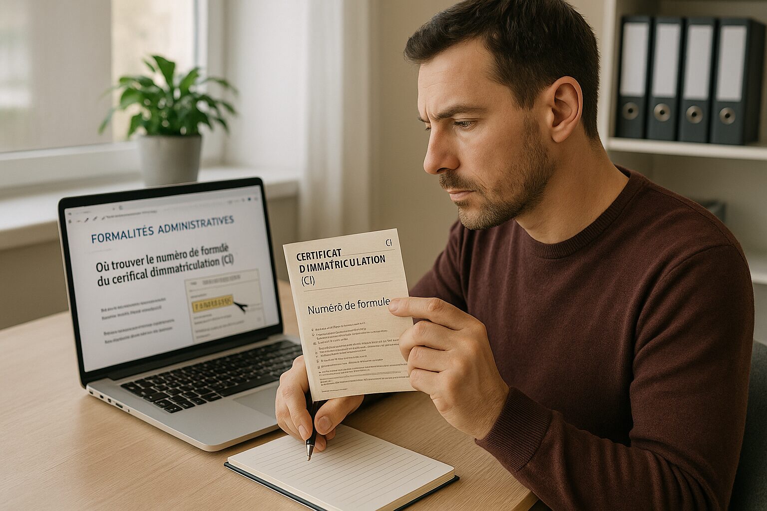 découvrez comment trouver le numéro de formule de votre certificat d'immatriculation (ci) facilement. suivez nos conseils pratiques pour localiser rapidement cette information essentielle et sécurisez vos démarches administratives.