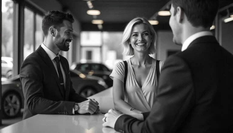 2 clients dans une agence de location voiture ada