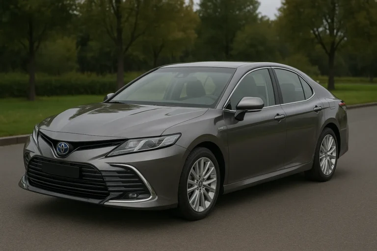la Toyota Camry grise d'un chauffeur VTC à Paris