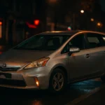 Voiture Heetch, une Toyota Prius