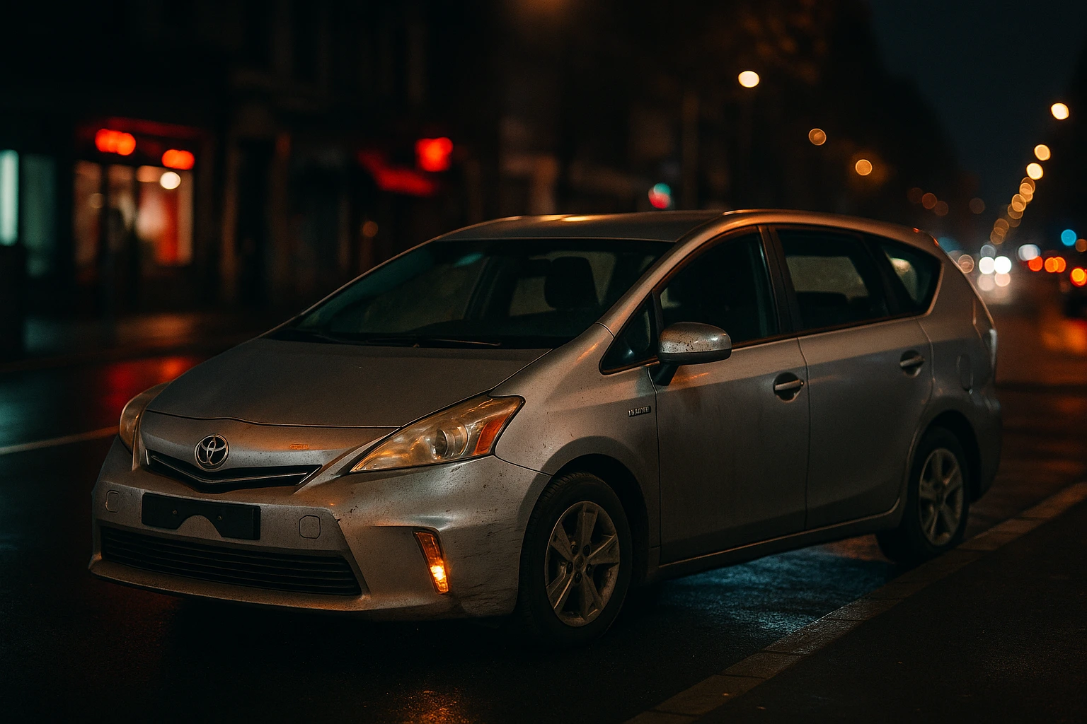 Voiture Heetch, une Toyota Prius