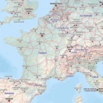 carte interactive du guide itinéraire Michelin