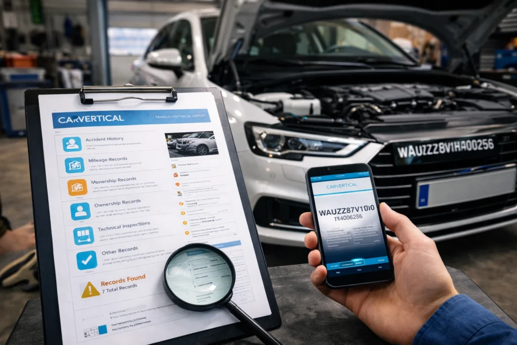 carvertical gratuit : rapport historique voiture et vérification avant achat