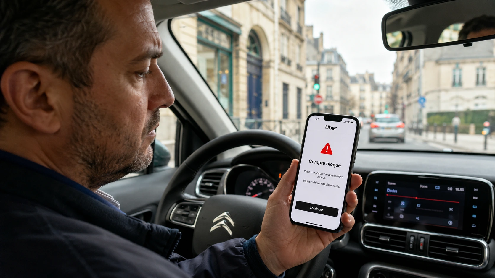Compte Uber bloqué