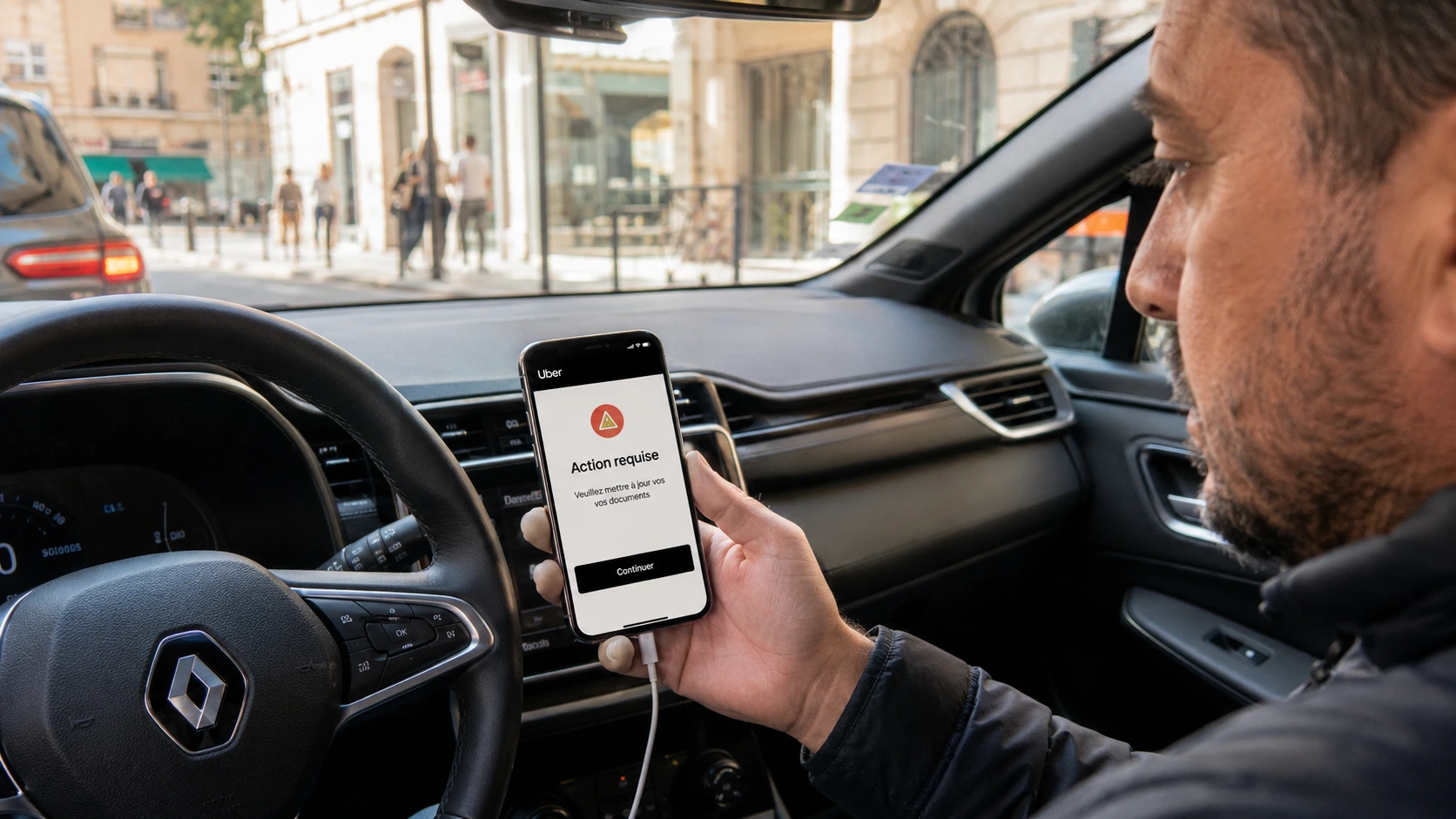 Uber driver action requise