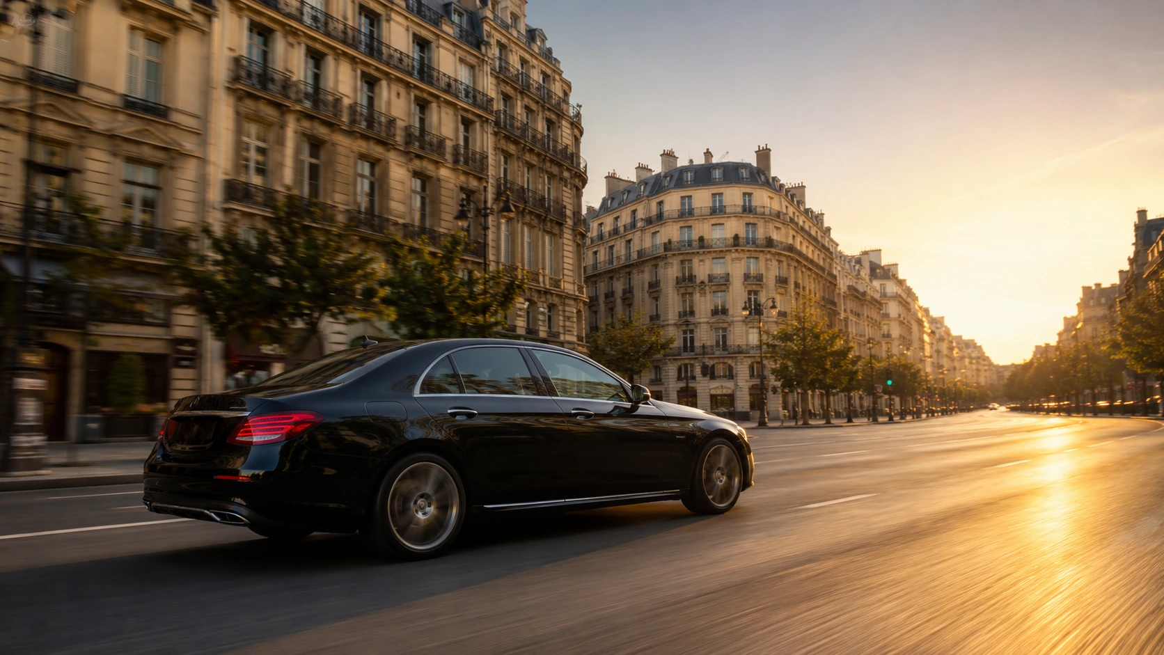 Mercedes classe E avec un contrat d'assurance VTC