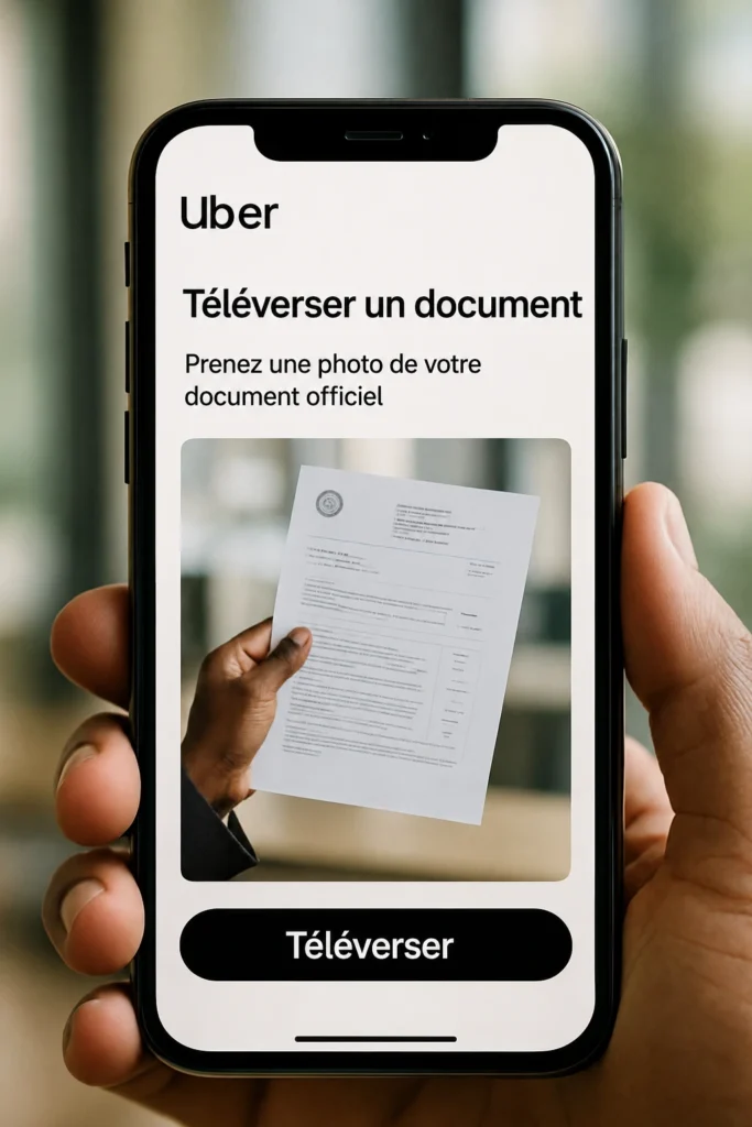 uploader correctement vos documents sur la plateforme Uber Driver