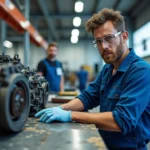 atelier de pièces poids lourds