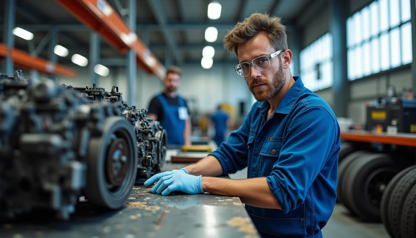 atelier de pièces poids lourds