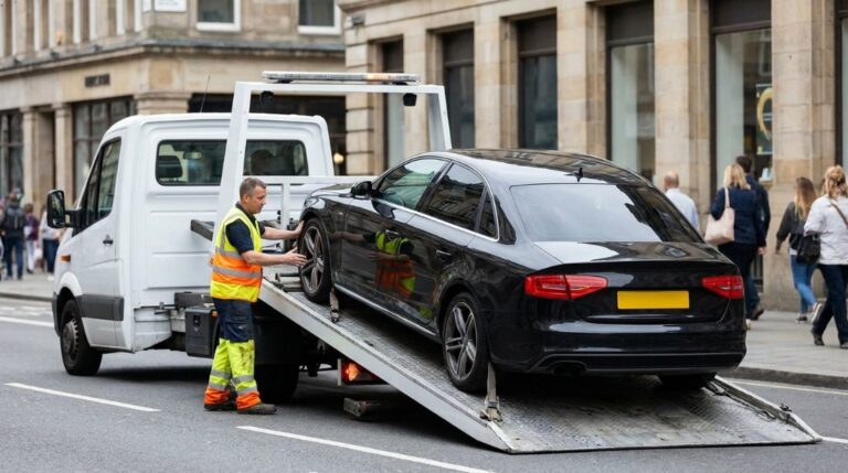 Véhicule immobilisé en panne à Paris