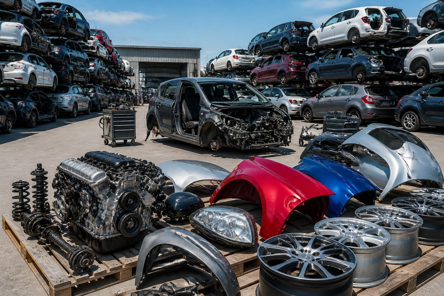 Centre de recyclage automobile organise
