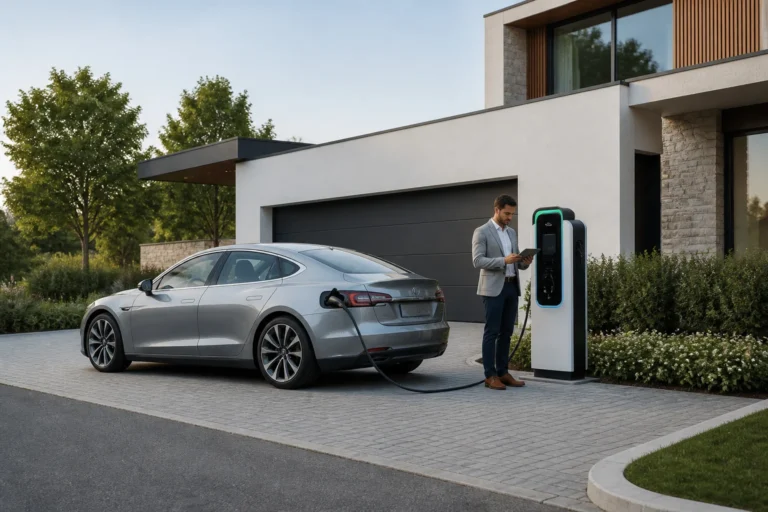 Station de recharge pour vehicules electriques moderne