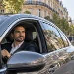 Chauffeur VTC au volant