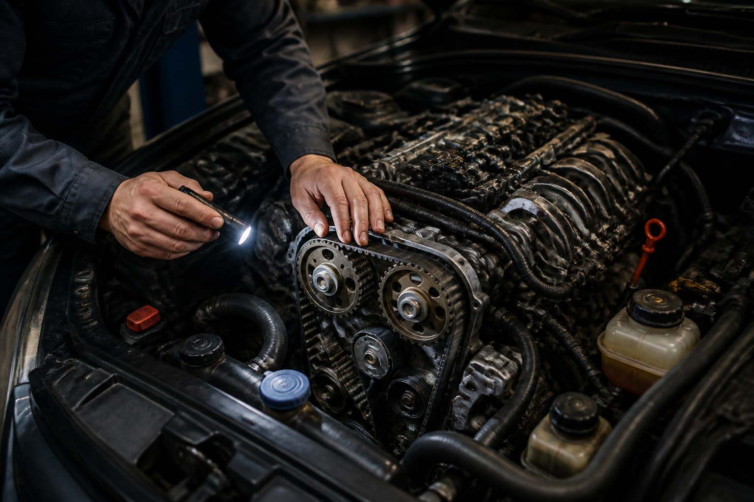 Inspection moteur auto